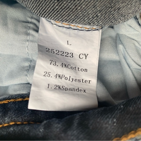 Flamingal Dark Wash Denim Jeans Curvy Fit NWT - L - Picture 5 of 11